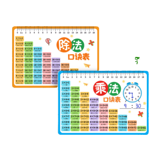星星舟 九九乘法口诀卡 乘除法公式教具