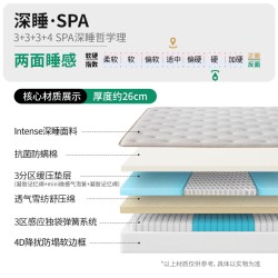 雅兰 深睡·SPA 双层三区弹簧床垫 1500mm*1900mm 深睡·SPA