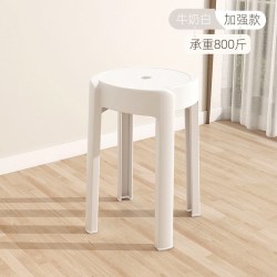 万虎 HYT26-3 餐椅 颜色分类：白色一体塑料凳