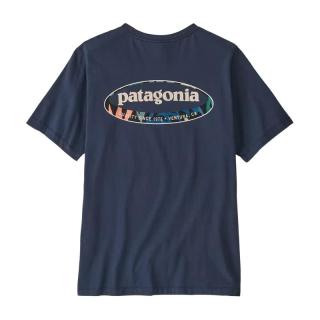 Patagonia 95 Oval Logo 有机棉圆领短袖T恤