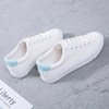 健乐 透气皮面 纯白色 女士帆布鞋
