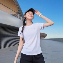 骆驼 速干t恤女夏季透气短袖健身服户外跑步上衣运动t恤