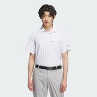 adidas 男款简约舒适透气百搭高尔夫运动短袖翻领POLO衫