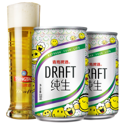 青岛啤酒 纯生10度 200ml*4听 啤酒