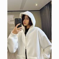 百亿补贴：FORNINES 男女连帽卫衣 宽松休闲运动美式重磅拉链外套