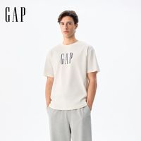 百亿补贴:Gap 男女装2025春季纯棉印花logo圆领短袖T恤宽松上衣755795