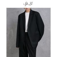 百亿补贴：SP.LI SPLi 男士西服 纯色长袖休闲宽松上衣