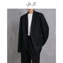 SP.LI SPLi 男士西服 纯色长袖休闲宽松上衣