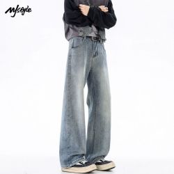 MJ STYLE 男士宽松直筒休闲裤