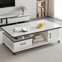蔓斯菲尔 H320AAAAA 茶几 1.6x0.4x0.3m 白色大理石纹