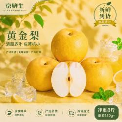 京鲜生 安徽砀山新玉梨净重8斤 单果250g+ 新鲜水果源头直发