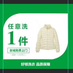 （全城免费取送）1件任洗羽绒服/大衣/外套/鞋靴