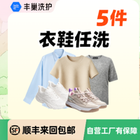 移动端：丰巢专享-大衣/羽绒服/短袖/裤子/鞋任洗5件