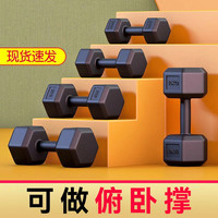 PINJIAN 哑铃 男士健身家用器材 六角女士小哑铃 2/3/5/10kg