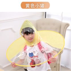 北极春 儿童卡通雨披斗篷式 小学生防水雨衣