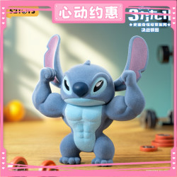 52TOYS 肌肉史迪奇公仔盲盒怪可爱植绒肌肉史迪仔决战钢图七夕礼物