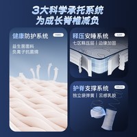 舒达 哈雷青少年儿童护脊床垫乳胶床垫双面
