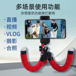 创意易携迷你式八爪鱼支架支架直播自拍多功能蓝牙遥控