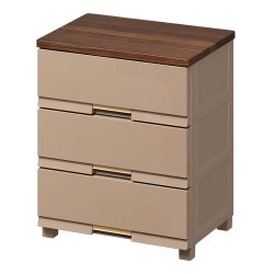 捷扣 SWB-7108 抽屉式收纳柜 75.5x64.5x47cm 军绿色 塑料 加厚 日式
