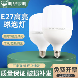 江南亚明 照明led灯泡节能灯E27螺旋家用 亚明纳米球泡-5w白光