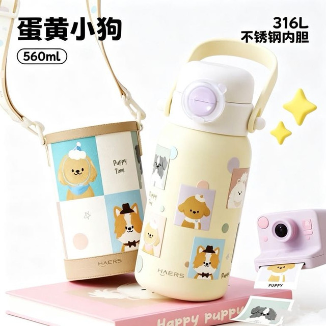 HAERS 保温杯316L内胆杯套款560ml