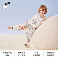 移动端：酣睡猫 儿童驱蚊睡袋夏季婴儿分腿防踢被防蚊凉感薄款睡衣