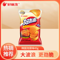 好丽友 好友趣薯片 韩式泡菜味 45g 袋装
