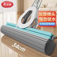 美丽雅 HC071100 拖把 2头 蓝色 中号