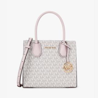 MICHAEL KORS MERCER系列 女士手提托特包 35S1GM9M2B640 香草白/浅粉 中号