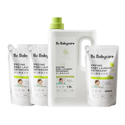 babycare 婴儿宝宝专用酵素洗衣液 无酒精儿童去污清洁剂（3.3L组合装）
