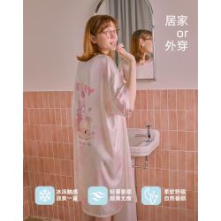 果壳 小熊维尼系列 冰丝缎面 睡裙