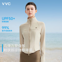 VVC 成毅同款防晒衣502UV女修身小蛮腰防晒服防紫外线立领透气外套LK 燕麦奶 M