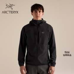 ARC'TERYX GAMMA LIGHTWEIGHT HOODY 防风 男子软壳夹克 黑色 S