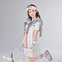 百亿补贴：笛莎 女童26夏中大童夏装儿童撞色运动连衣裙