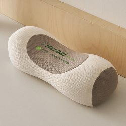 尚喜堂 草本立体护颈枕 46x15x20cm 米色 一只装