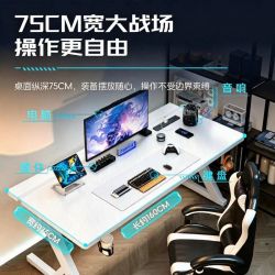 羽梦利 钛戟S3 YMLdnz0722 电竞桌 100x73x75cm 白碳纤维色