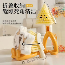 科万鸿 三角刷厨房水槽缝隙刷可折叠家用多功能清洁刷头小清洗刷清洁神器 2个