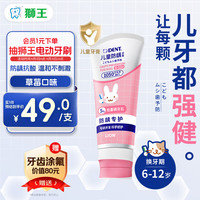 狮王 DENT儿童牙膏6-12岁草莓60g含氟羟基磷灰石