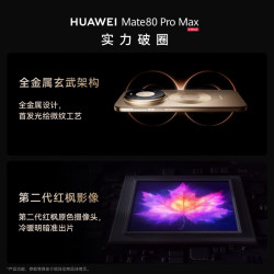 华为 Mate 80 Pro Max 手机 16GB+512GB 极昼金