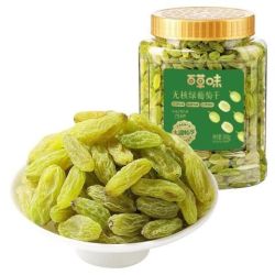 百草味 无核绿葡萄干 500g