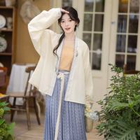 池夏 宋飞机袖短衫吊带褶裙原创改良汉服 早秋 吊带 S （9.25起陆续发货）