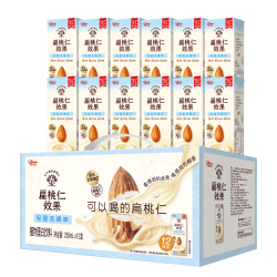 格力高 扁桃仁效果植物蛋白饮品无糖坚果饮250ML*12盒礼盒装 250mL 12盒 1箱 无糖坚果饮礼盒装