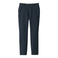 無印良品 MUJI BEM71C4S 横竖弹力丝光斜纹 藏青色 S 女士休闲裤
