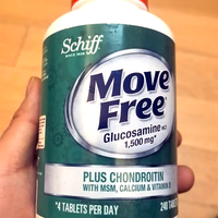 益节 MoveFree 益节 五合一氨糖软骨素加倍高钙片 添加维生素D 240粒×1瓶