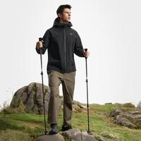 FILA 男装运动外套男士城市户外风拼色舒适简约百搭连帽梭织外套