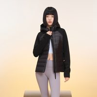 移动端：美力城 鹅绒填充 轻薄修身 连帽短款 女士羽绒服