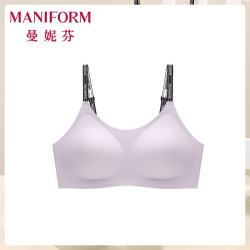 曼妮芬 无痕高弹 女士内衣 莫奈紫 M (160) 80-100斤