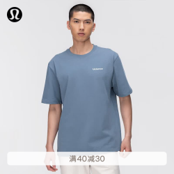 lululemon Heavyweight 男士高克重棉质针织T恤 钢青 M