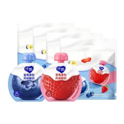 纯甄 草莓蓝莓果粒混合味风味吸吸酸奶