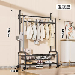 子帆 YMJ-01 落地衣帽架 60cm 高级黑